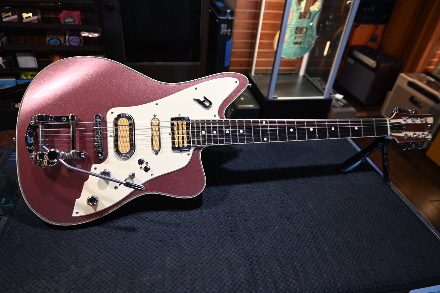 Duesenberg Alliance Series Brothers Landreth Joeys Guitar — Catalina Sunset Rose Guitar #1547 USED - Danville Music