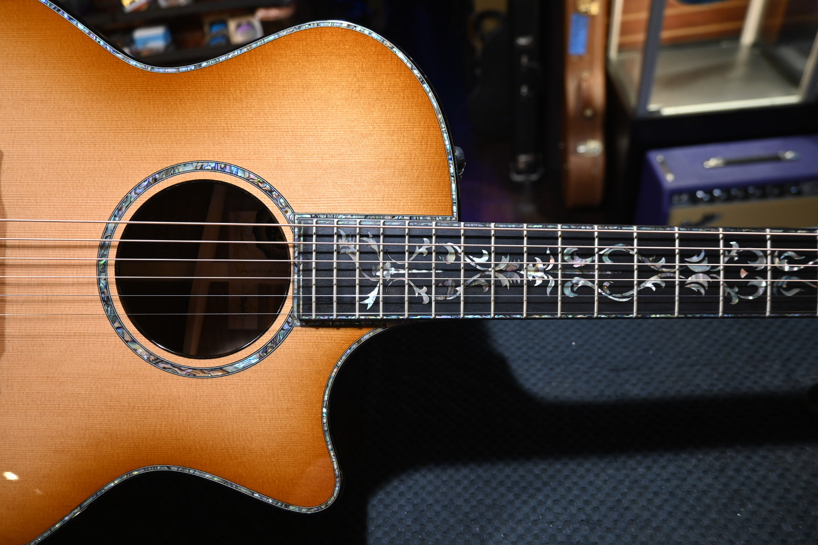Taylor 50th Anniversary PS14ce LTD Cedar/Claro Walnut Guitar #3100 - Danville Music