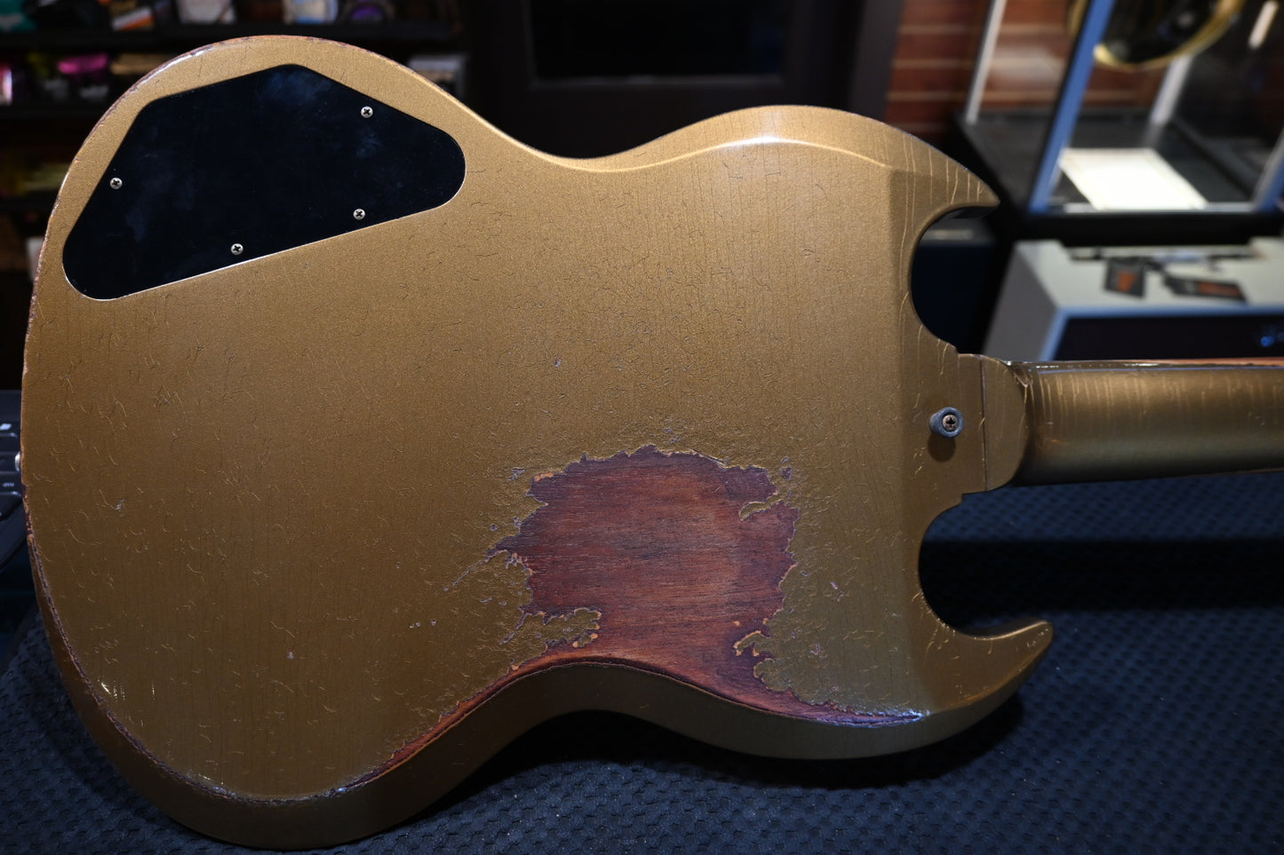 Gibson Custom Shop 1961 SG Standard Murphy Lab Ultra Heavy Aged - Double Gold Guitar #0331 - Danville Music