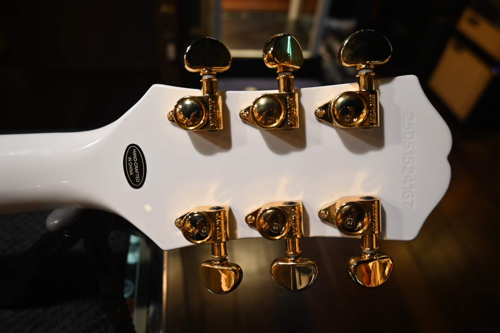 Epiphone Les Paul Custom - Alpine White Guitar #4167 - Danville Music