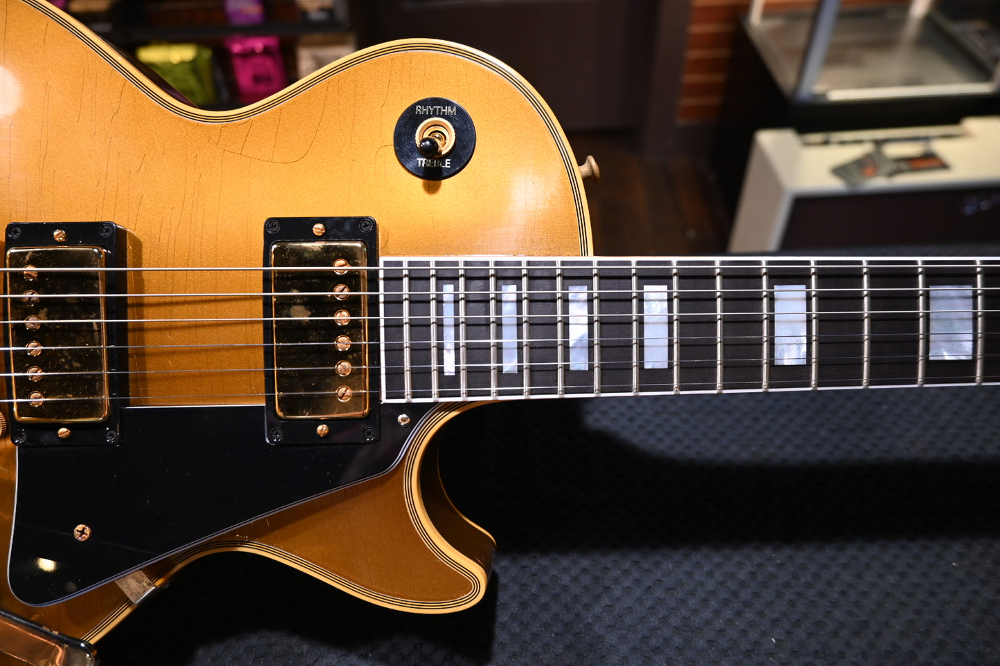 Gibson Custom Shop 1968 Les Paul Standard Reissue Bigsby Ultra Light Aged - Double Gold Guitar #1138 - Danville Music