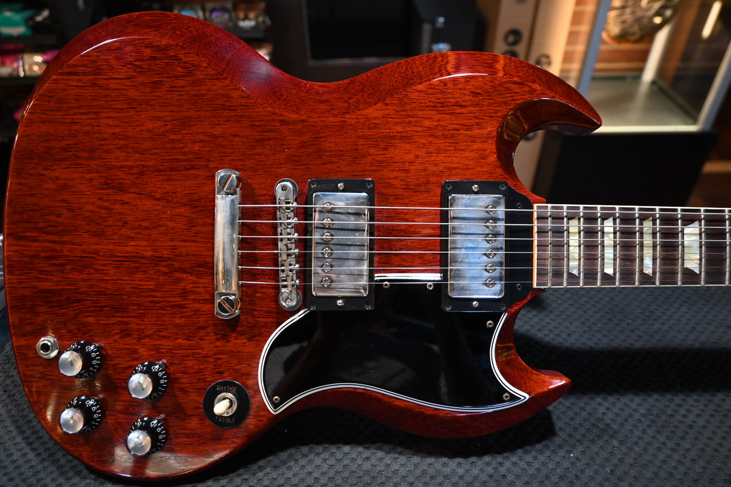 Gibson Custom Shop 1961 Les Paul SG Standard Reissue Stop-Bar VOS 2022 - Cherry Red Guitar #1421
