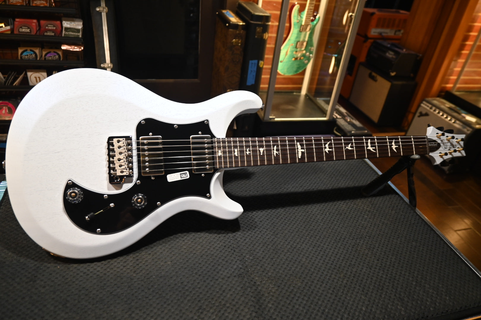PRS S2 Standard 24 Satin - Pearl White Guitar #2553 - Danville Music