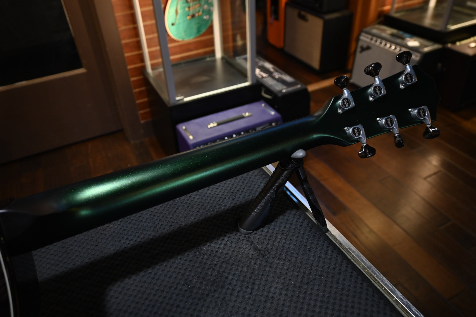 Taylor Custom GA Builder’s Edition Torrefied Spruce/Rosewood - Chroma Algae Guitar #5082 - Danville Music