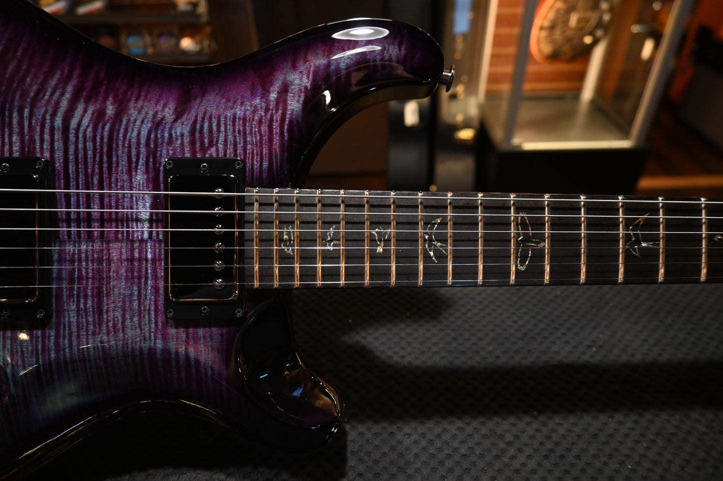 PRS Wood Library DGT 10-Top Ebony - Violet Smokewrap Burst Guitar #2557