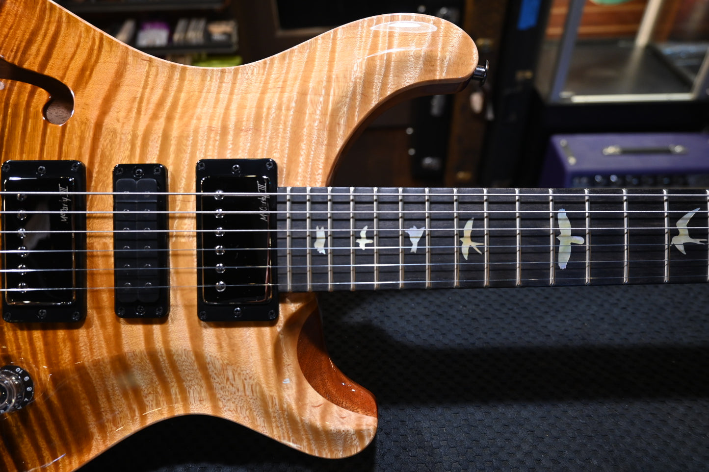 PRS Wood Library Special Semi-Hollow Danville Music 35th Anniversary Artist Top - Sandstorm Fade Guitar #6046