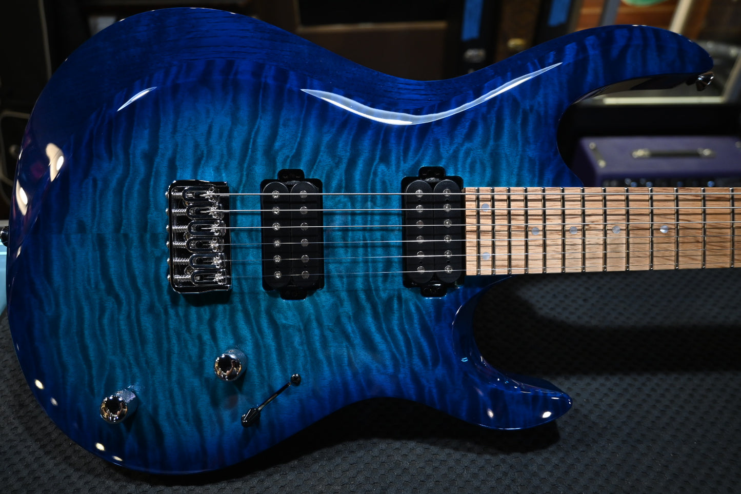Kiesel Aeries Bolt-On 2023 - Translucent Aqua Burst Guitar - Danville Music