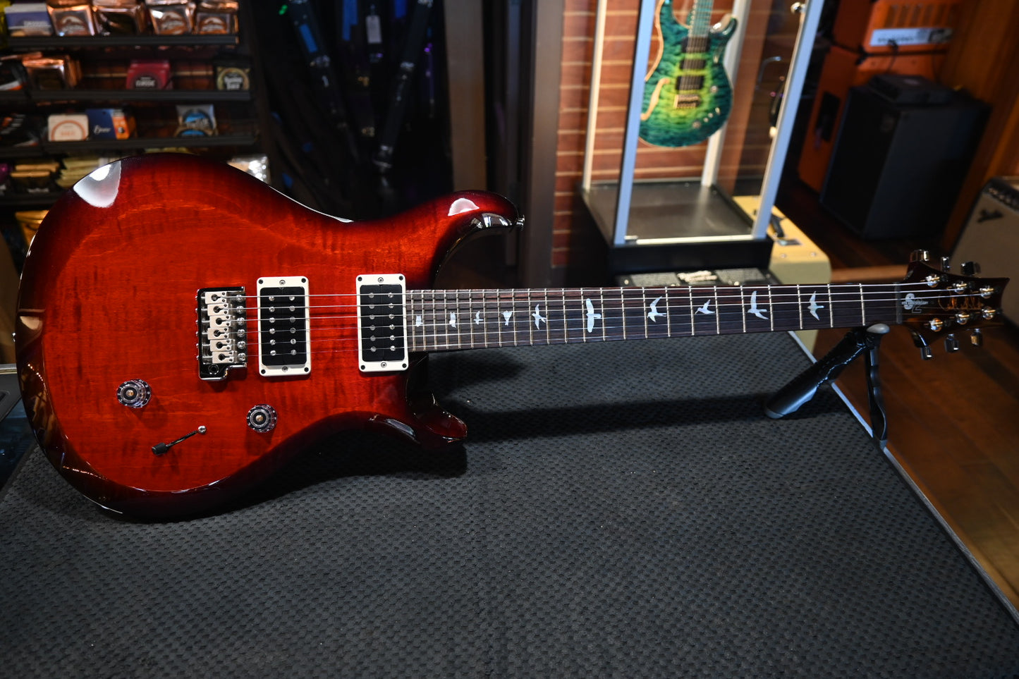 PRS 10th Anniversary S2 Custom 24 2023 - Fire Red Burst Guitar #5649 PRE-OWNED - Danville Music