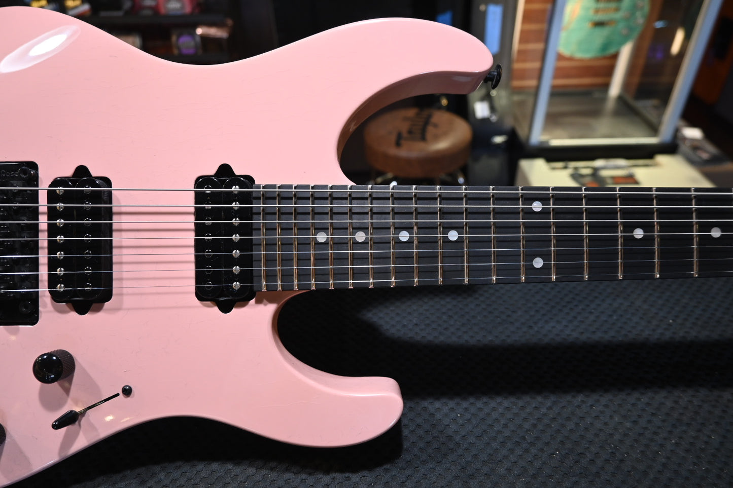 Suhr Modern 7 Antique Floyd - Shell Pink Guitar #1219 - Danville Music