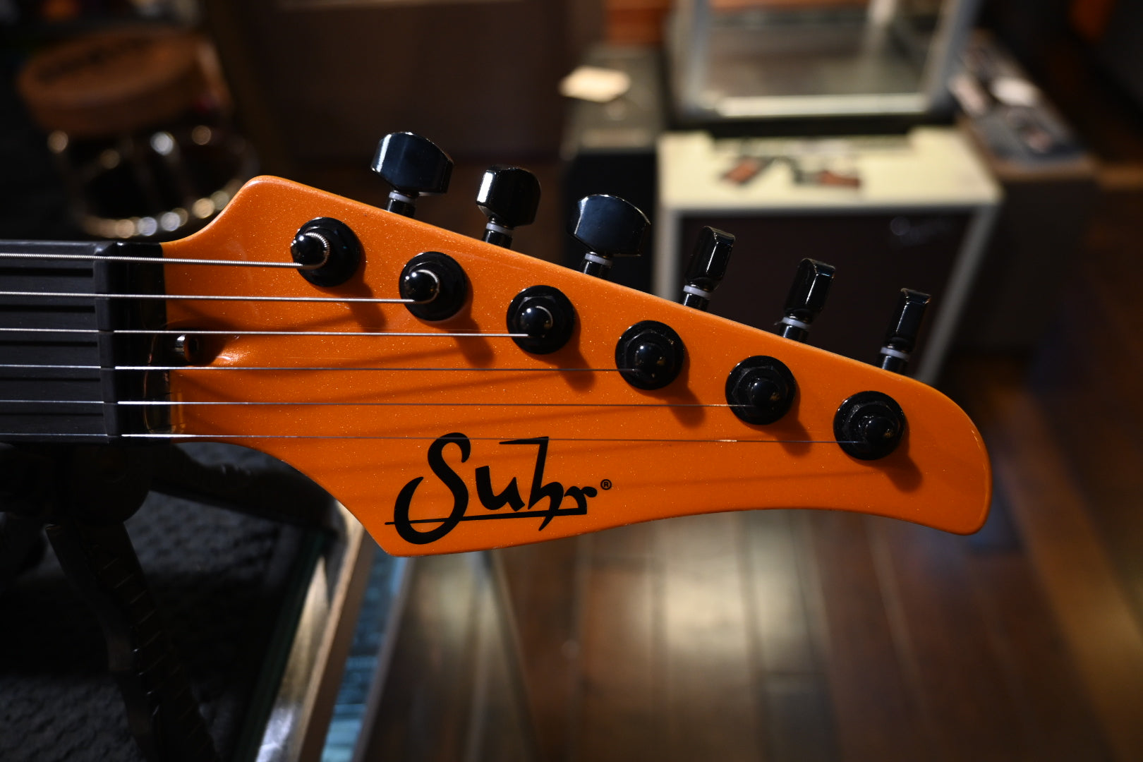 Suhr Andy Wood 10th Anniversary Signature Series Modern T - Arancio Orange Guitar #2291 - Danville Music