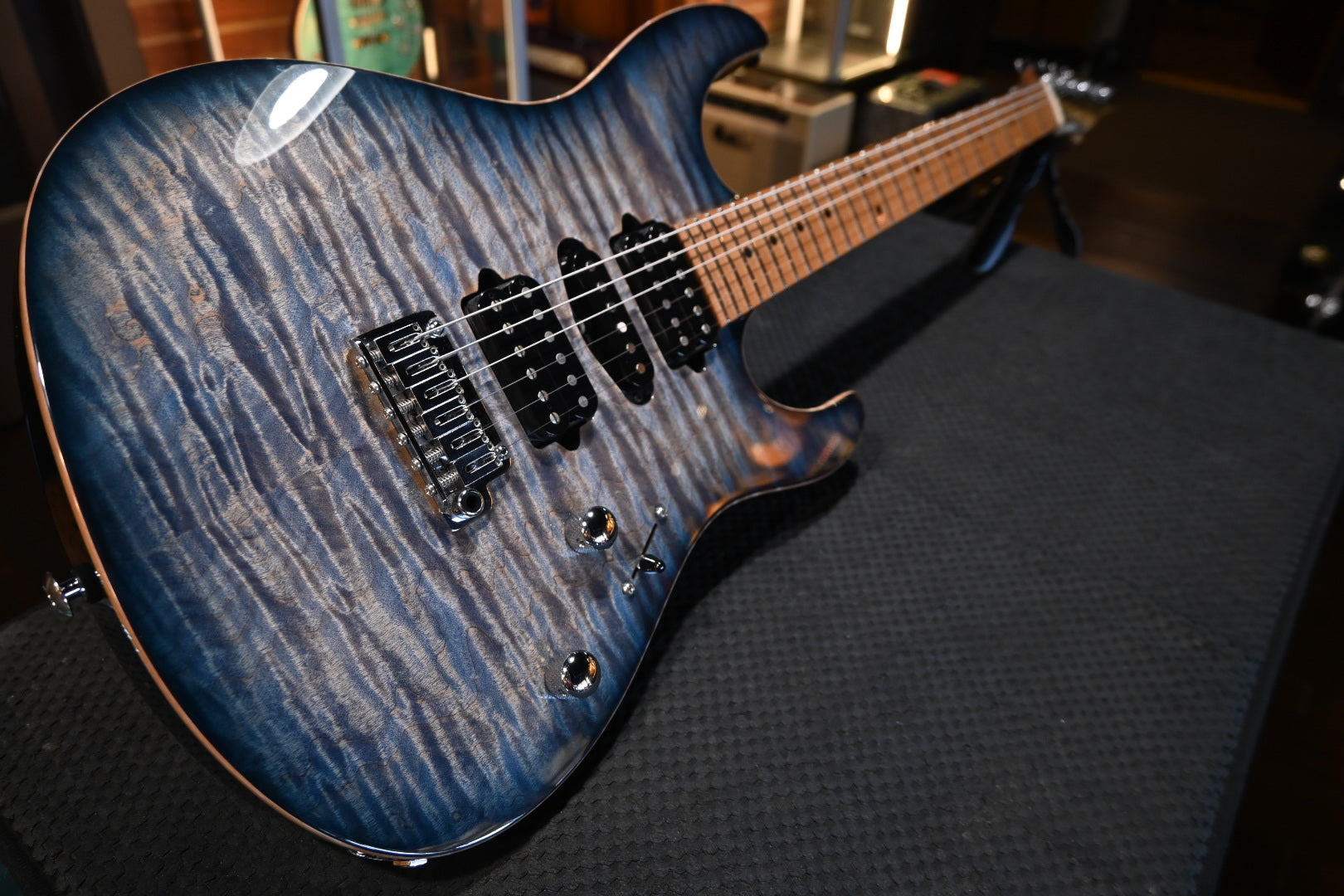 Suhr Modern Plus - Faded Trans Whale Blue Burst Guitar #2119 - Danville Music
