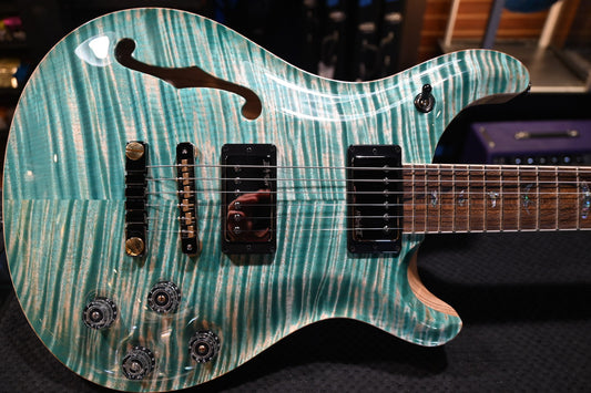PRS Wood Library McCarty 594 Semi-Hollow Danville Music 35th Anniversary Artist Top - Bahamian Blue Guitar #8200 - Danville Music