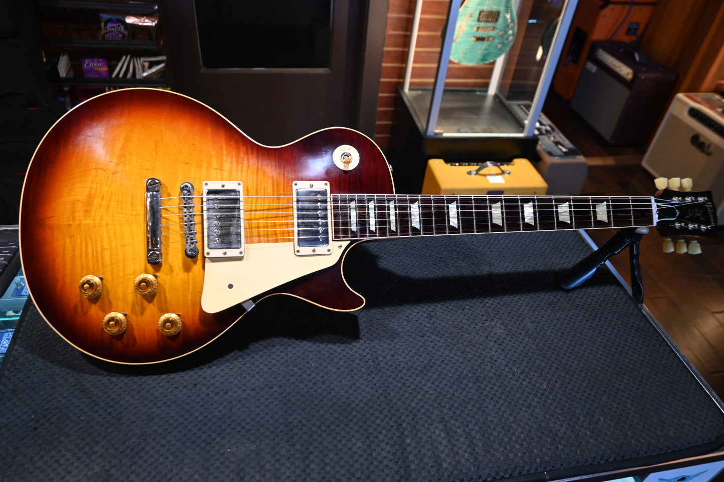 Gibson Custom Shop Wildwood Spec 1958 Les Paul Standard Reissue VOS Tom Murphy Painted 2021 - Darkburst Guitar #1479 - Danville Music