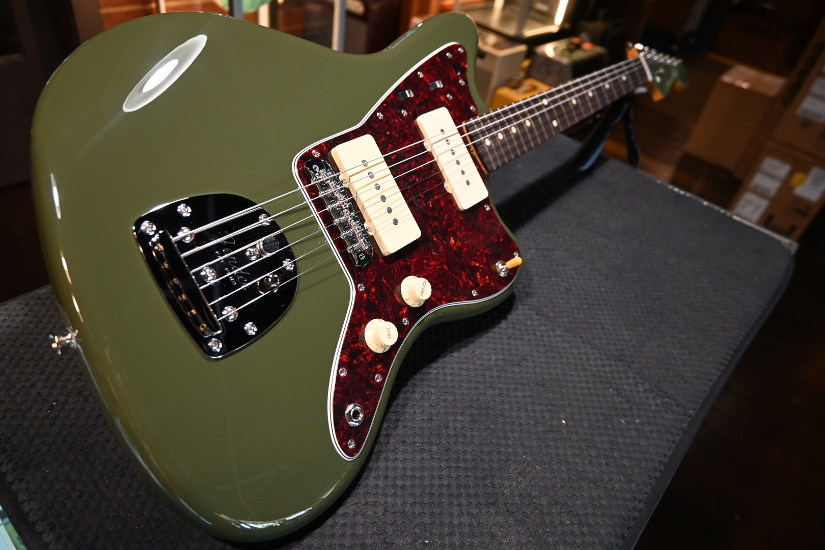 Fender Dealer Exclusive Vintera II ‘50s Jazzmaster - Olive Guitar #1900 - Danville Music
