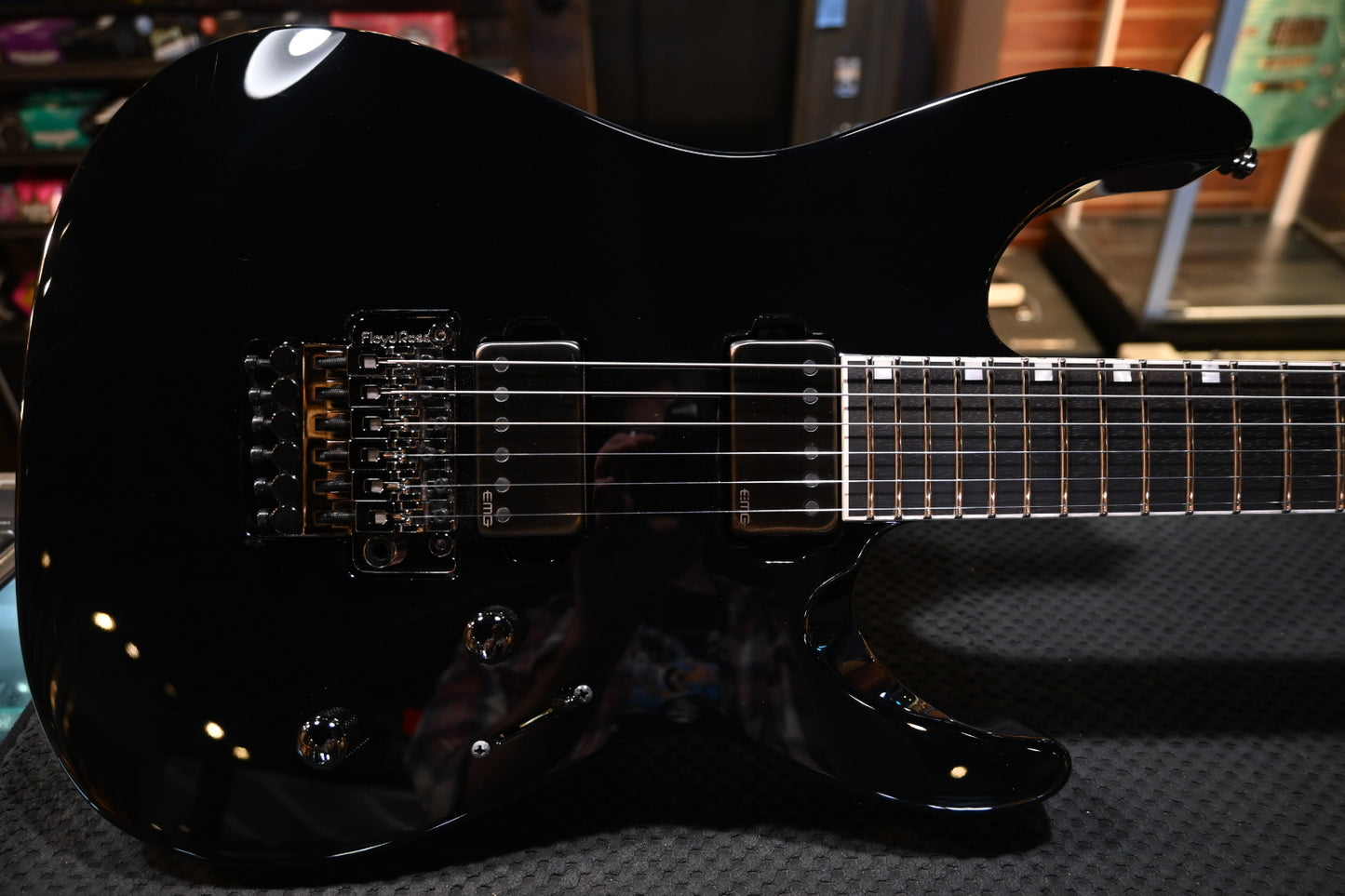 ESP M-II Custom - Black Guitar #0232 USED - Danville Music