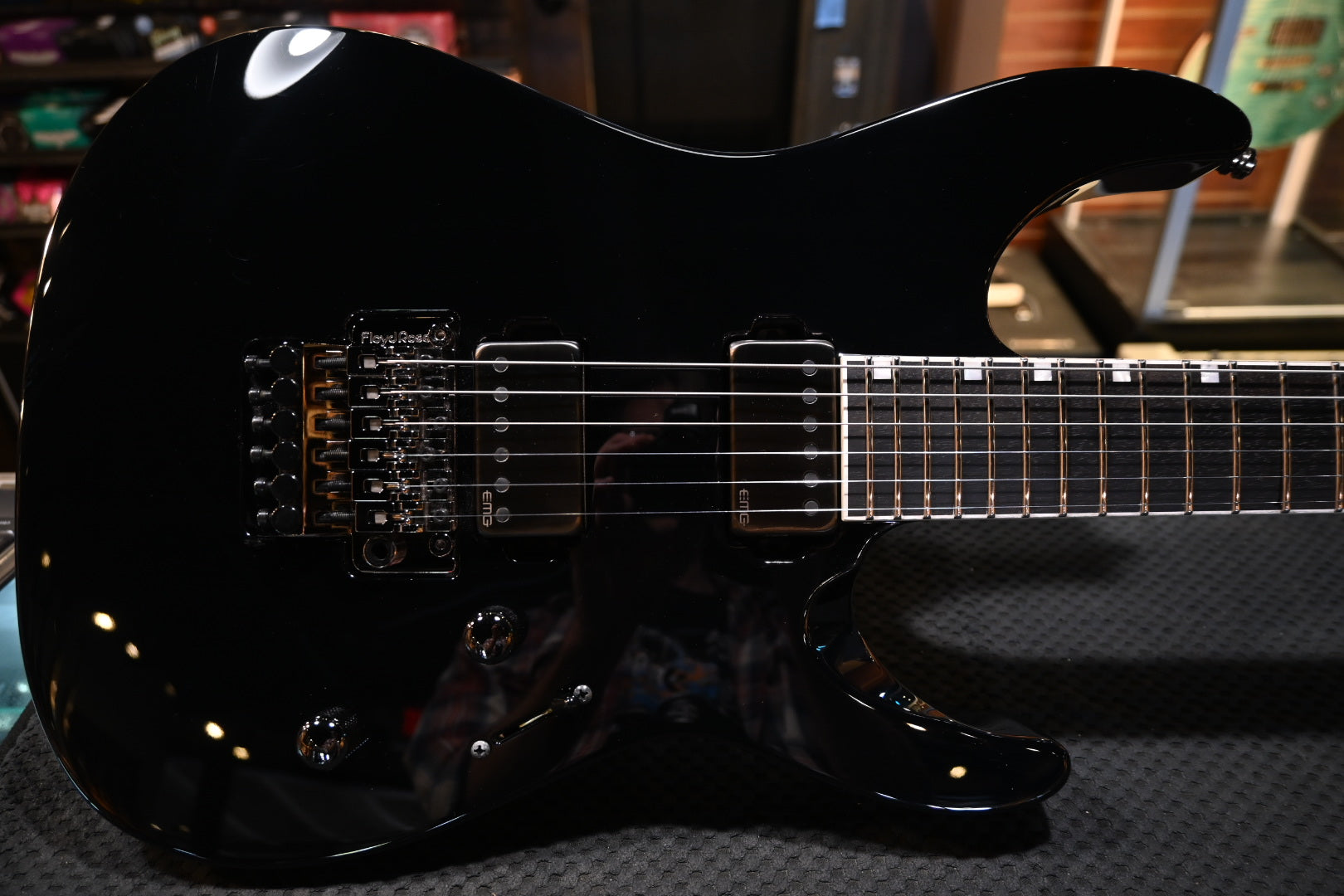 ESP M-II Custom - Black Guitar #0232 USED - Danville Music