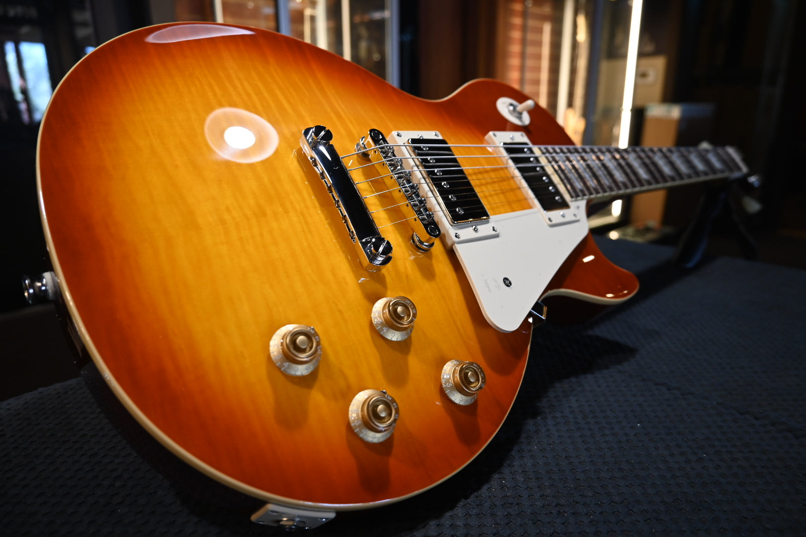 Epiphon Les Paul Standard ‘50s Figured - Washed Cherry Sunburst Guitar #3634 - Danville Music