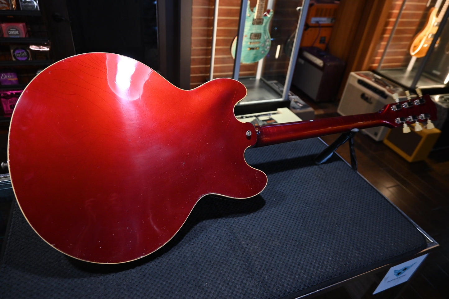 Gibson Custom Shop 1964 ES-335 Reissue Light Aged - Sparkling Burgundy Guitar #0735 - Danville Music
