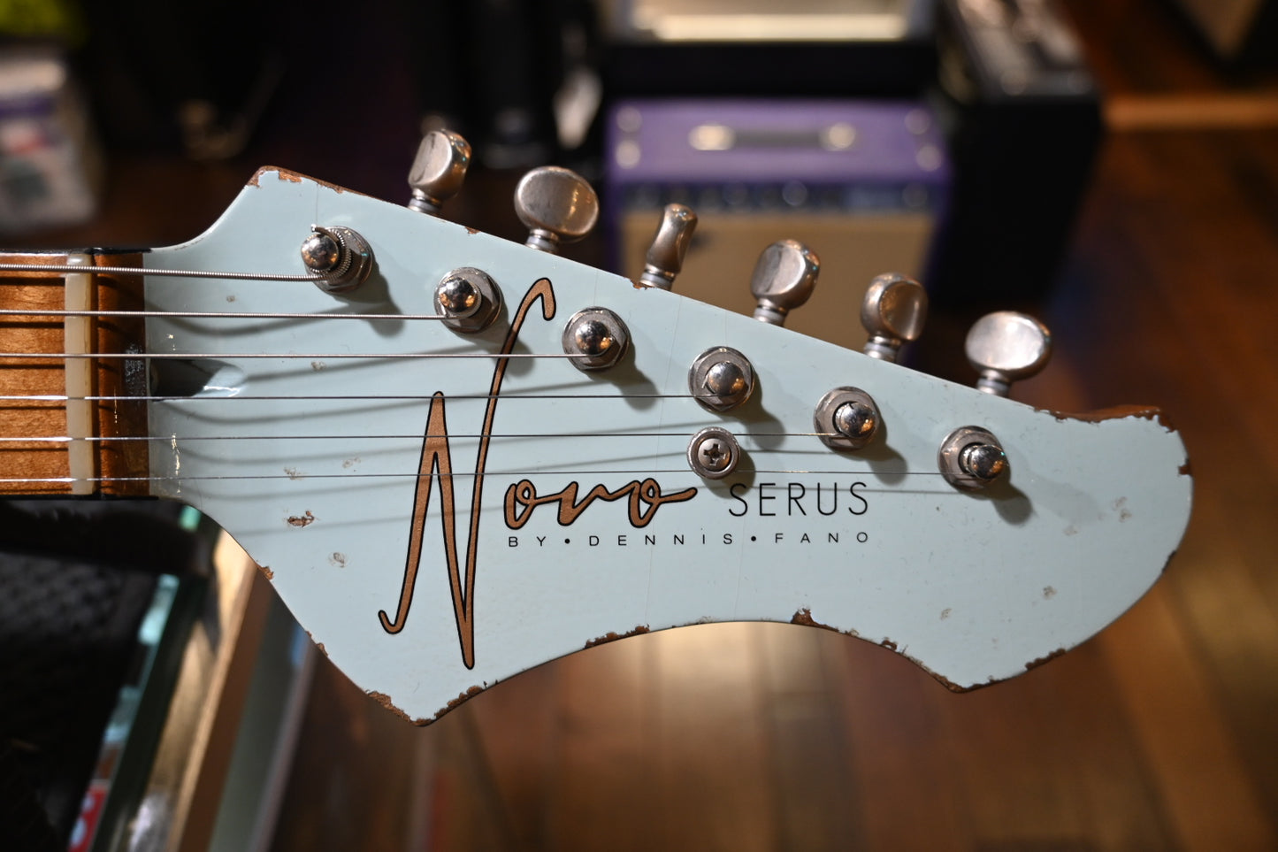 Novo Custom Serus J P3 - Sonic Blue over ‘64 3-Tone Burst Guitar #1439 - Danville Music