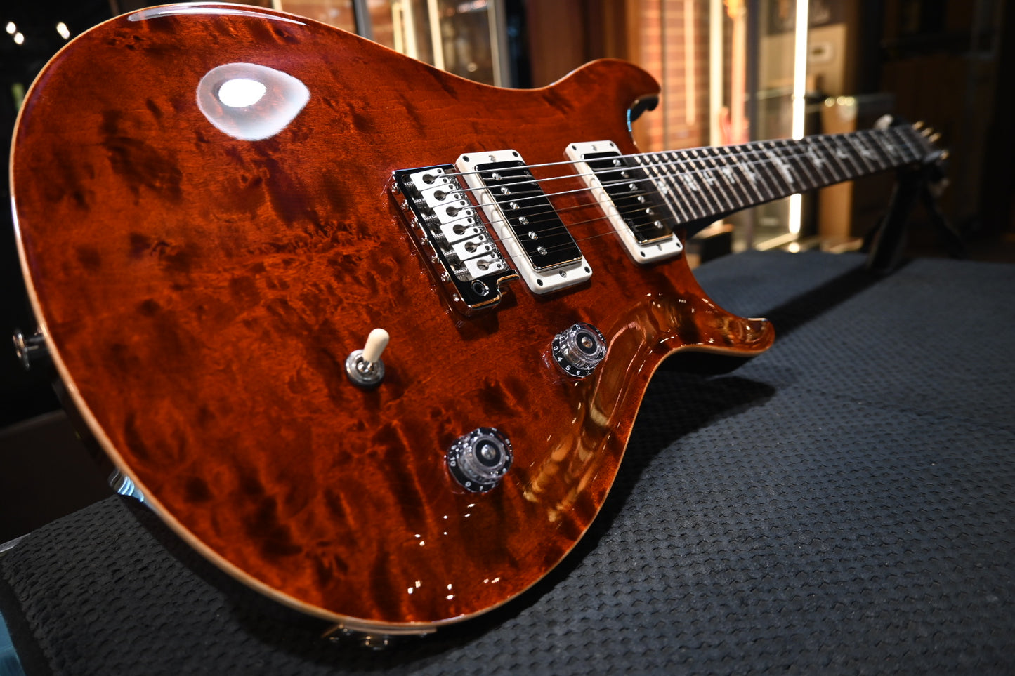 PRS Wood Library CE 24 Quilt - Tortoise Shell Guitar #7888