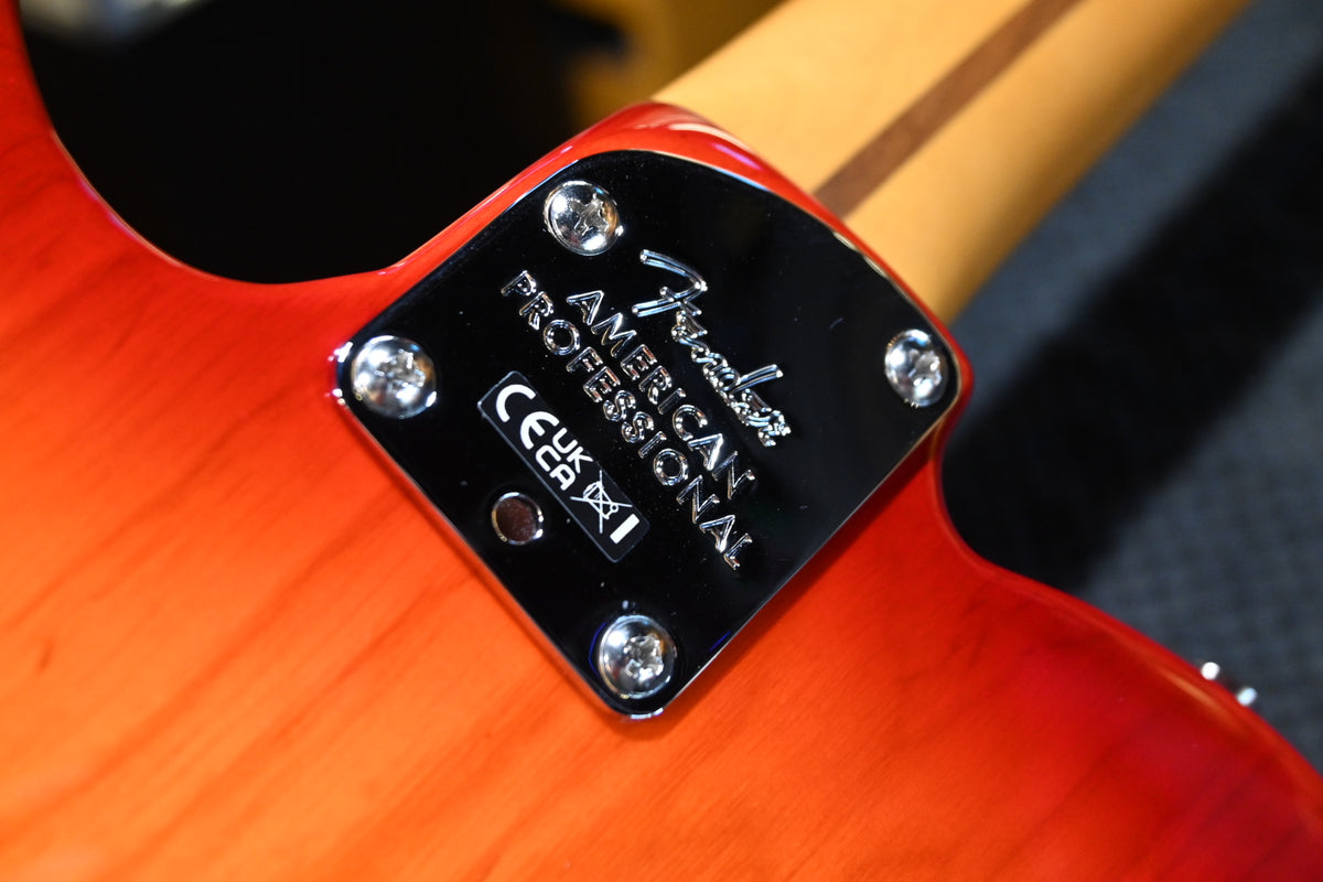 Fender American Professional Telecaster - Aged Cherry Burst Guitar #8492