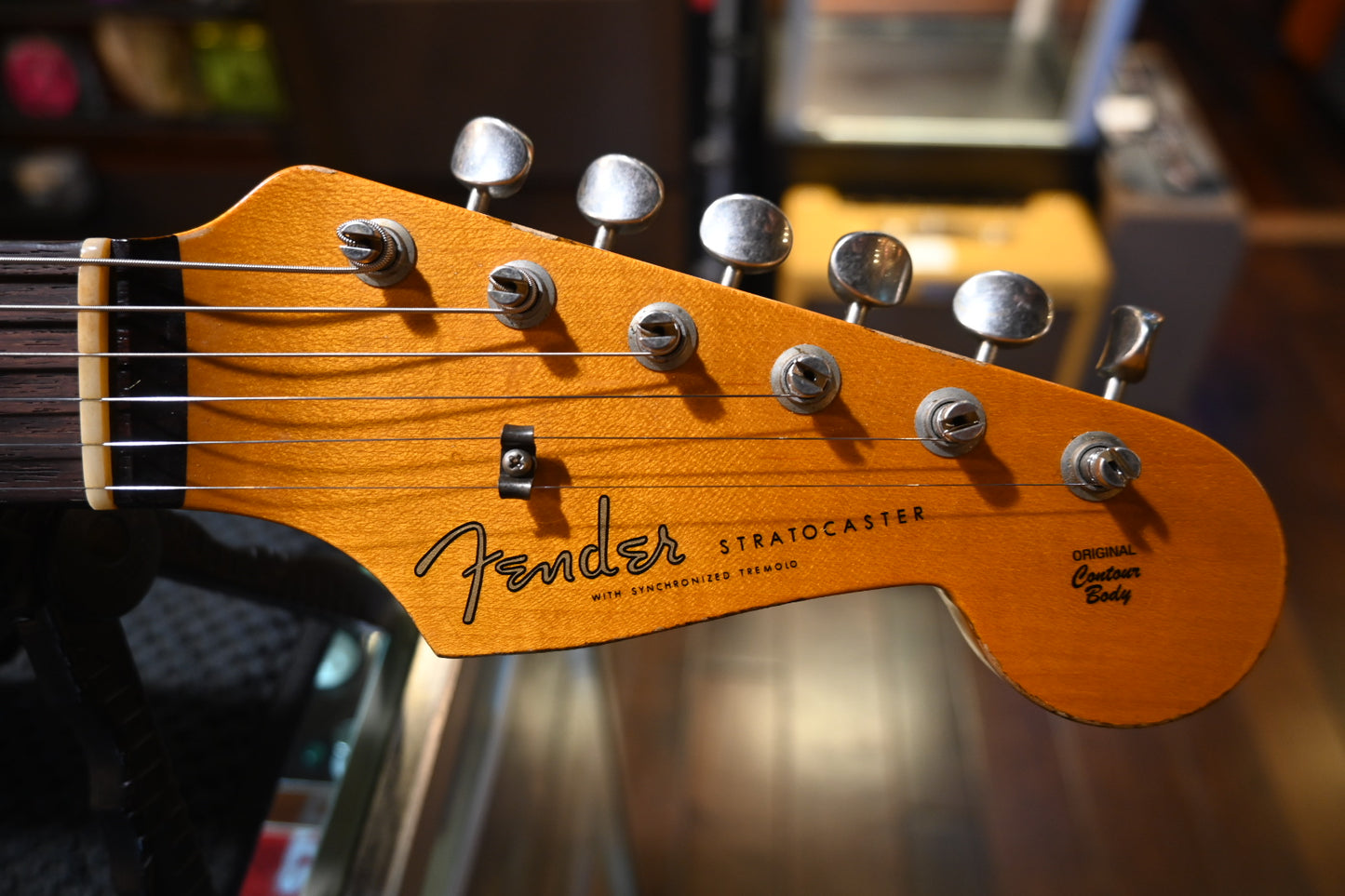 Fender Custom Shop 1959 Stratocaster Heavy Relic 2019 - Aged Olympic White Guitar #3200 - Danville Music