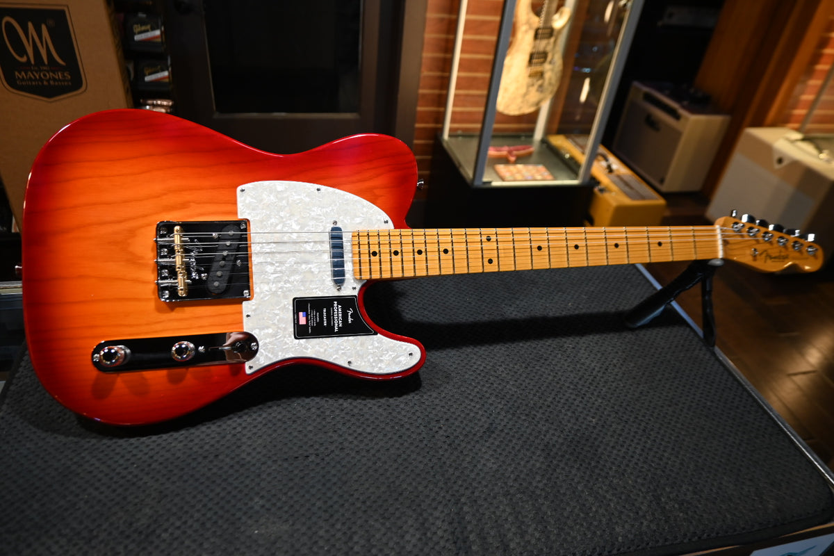 Fender American Professional Telecaster - Aged Cherry Burst Guitar #8492