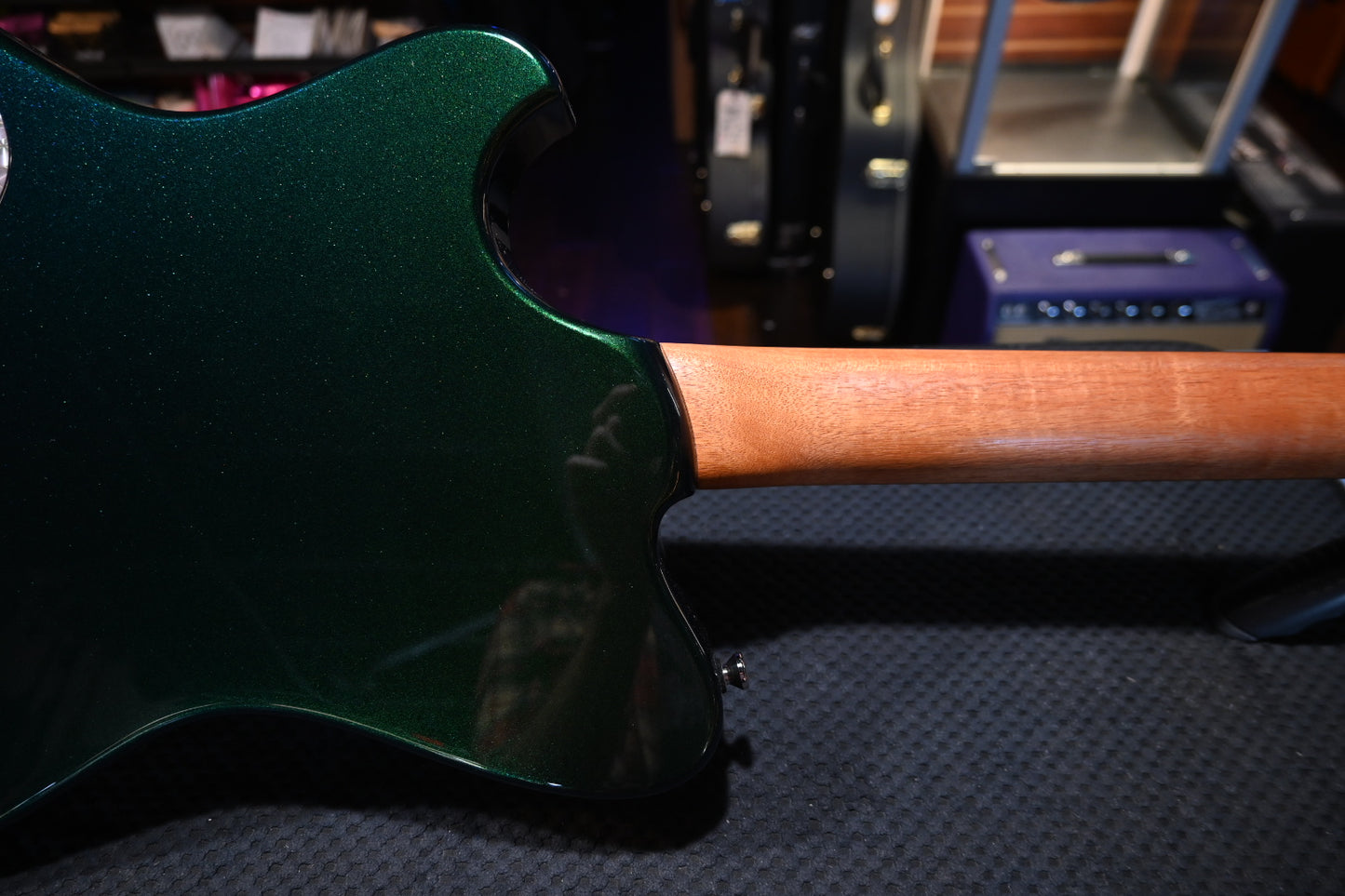 Powers Electric A-Type PF42 CamTail - Chroma Algae Guitar #B148 - Danville Music
