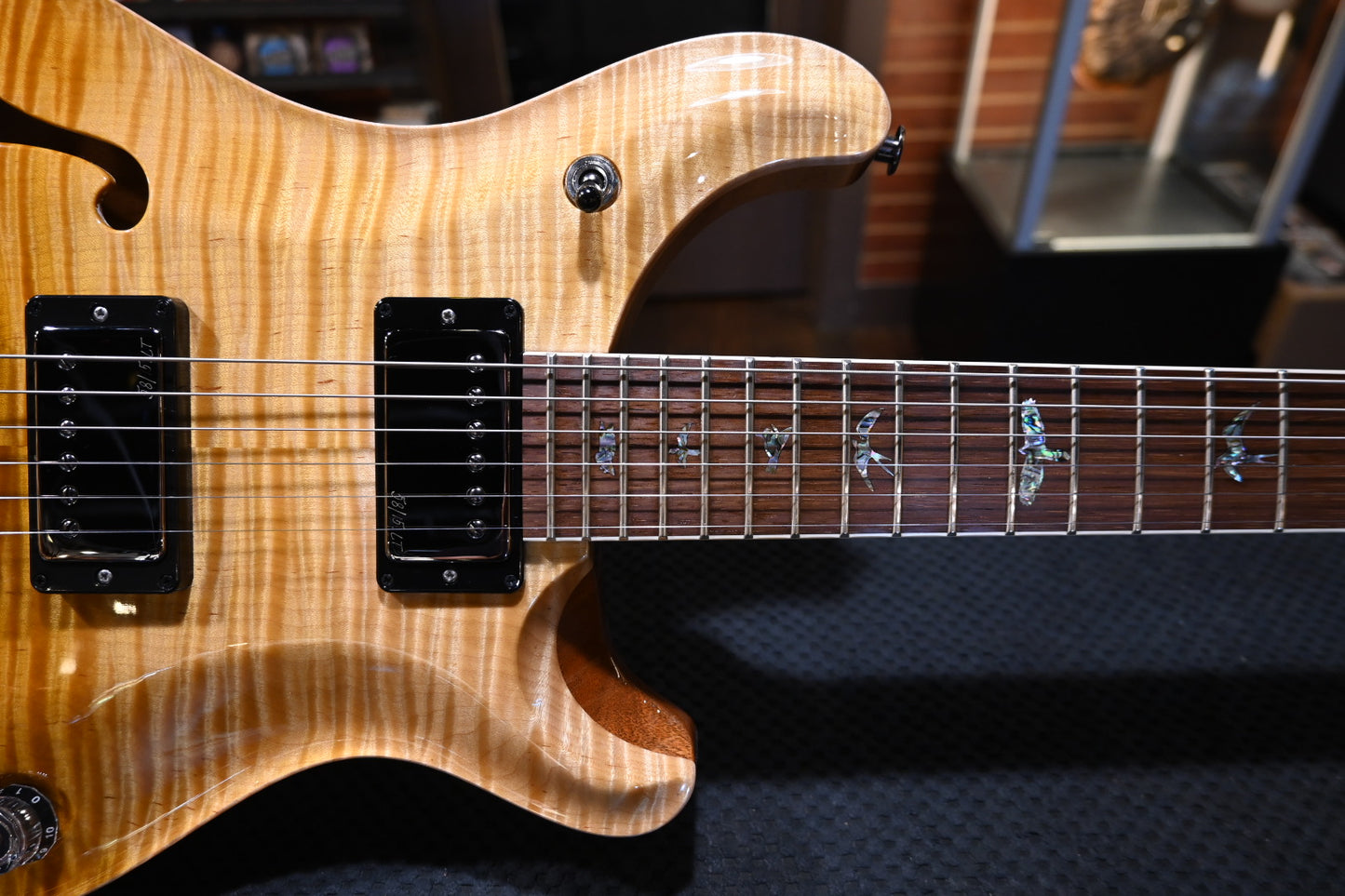 PRS Wood Library McCarty 594 Semi-Hollow Danville Music 35th Anniversary Artist Top 2024 - Gold Storm Fade Guitar #2871