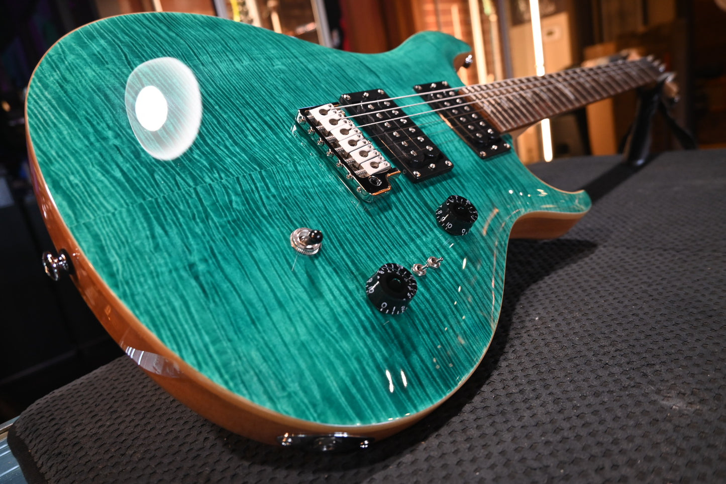 PRS SE Custom 24-08 - Turquoise Guitar #7044 - Danville Music