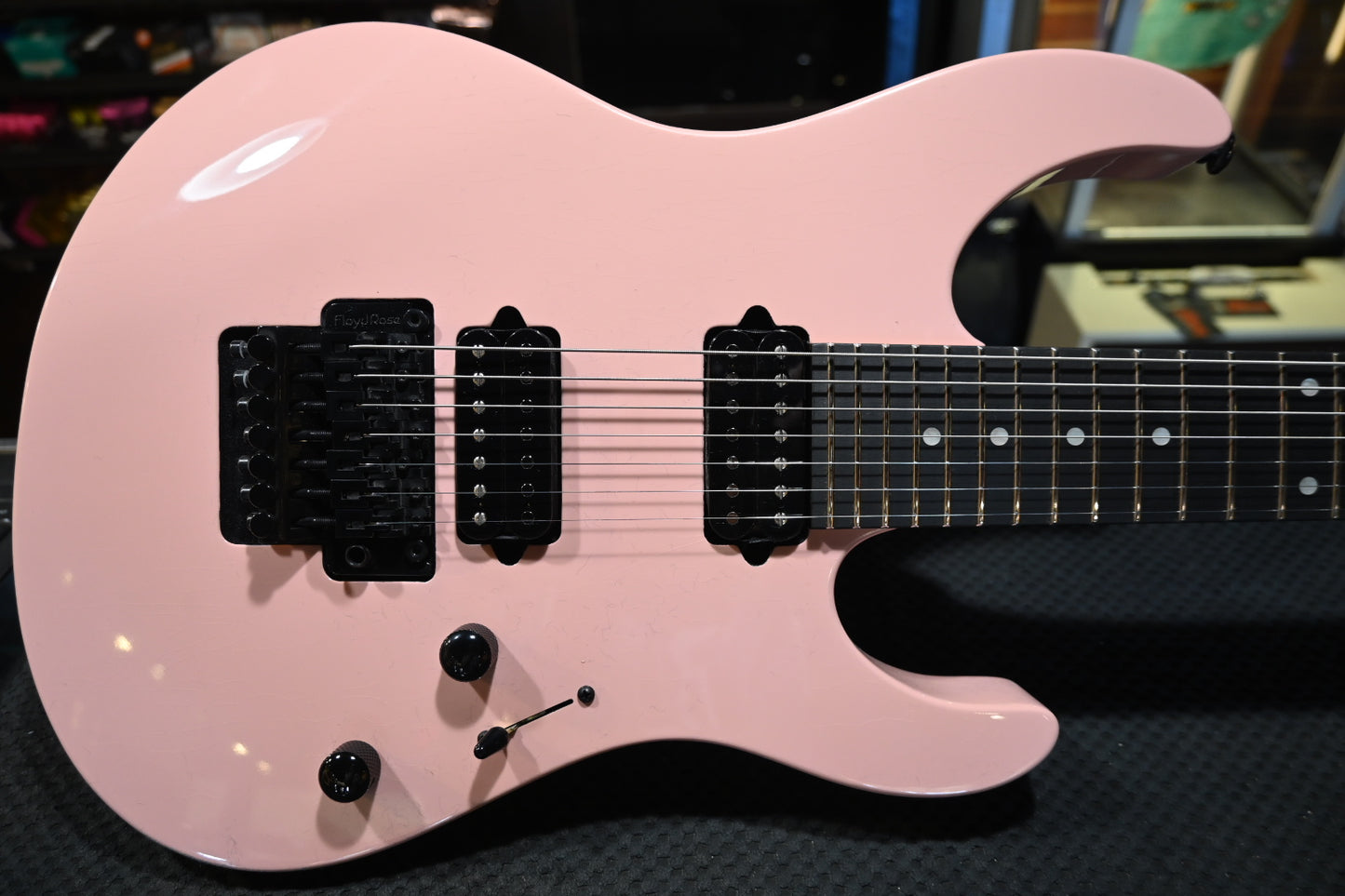 Suhr Modern 7 Antique Floyd - Shell Pink Guitar #1219 - Danville Music