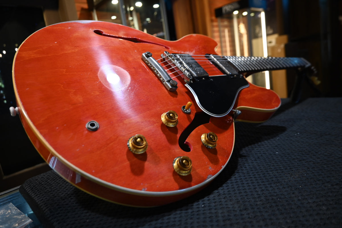 Gibson Custom Shop 1958 ES-335 Reissue Murphy Lab Heavy Aged - Watermelon Cherry Guitar #0049