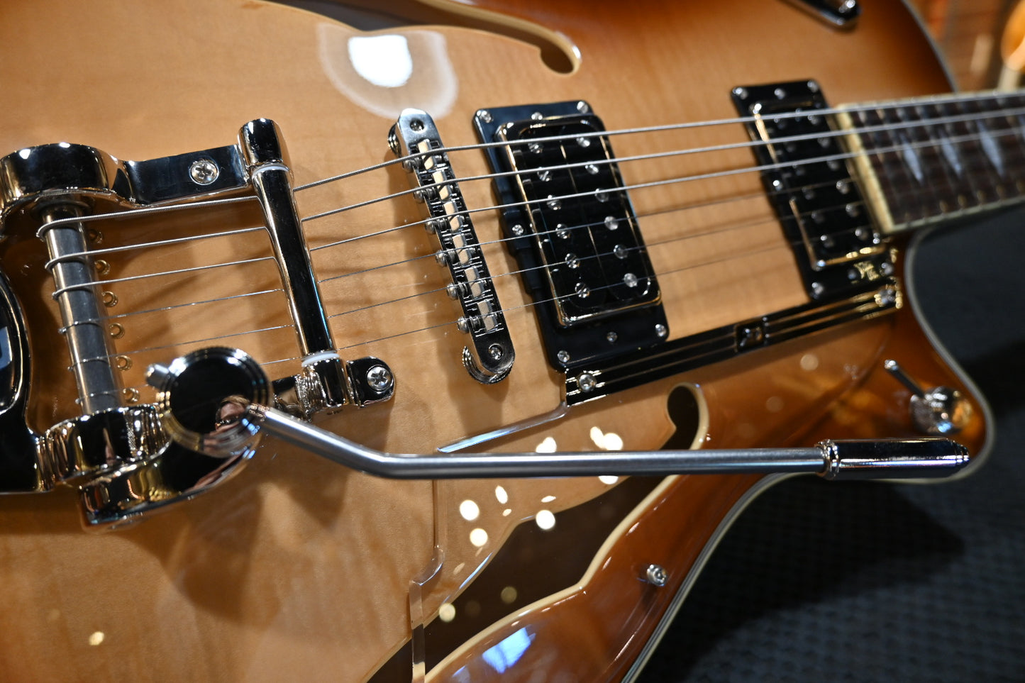 Duesenberg Starplayer TV Deluxe - Light Antique Burst Guitar #3144 - Danville Music