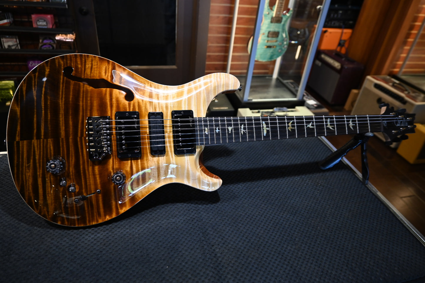 PRS Wood Library Special Semi-Hollow Danville Music 35th Anniversary Artist Top - Sandstorm Fade Guitar #6048 - Danville Music