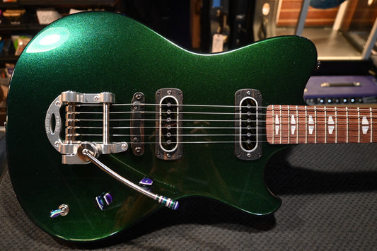 Powers Electric A-Type PF42 CamTail - Chroma Algae Guitar #B148 - Danville Music