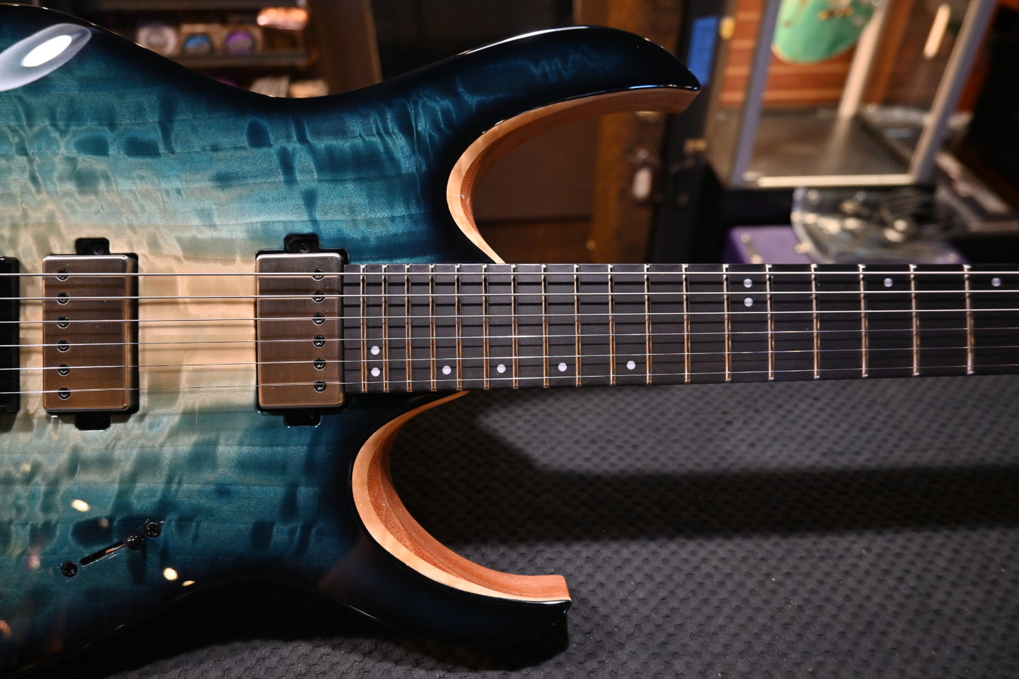 Mayones Duvell Elite 6 - Turquoise Iris Guitar #7128 - Danville Music