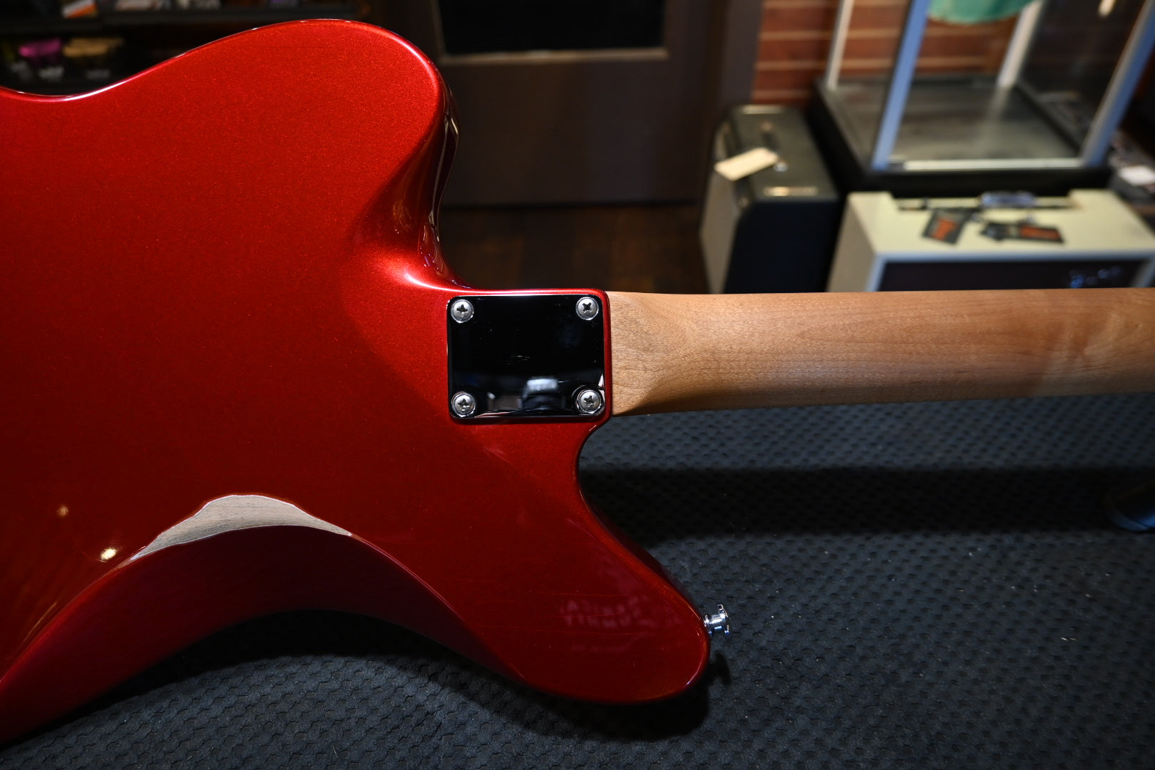Suhr Classic JM Antique Limited Edition Mastery Bridge - Candy Apple Red Guitar #9376 - Danville Music