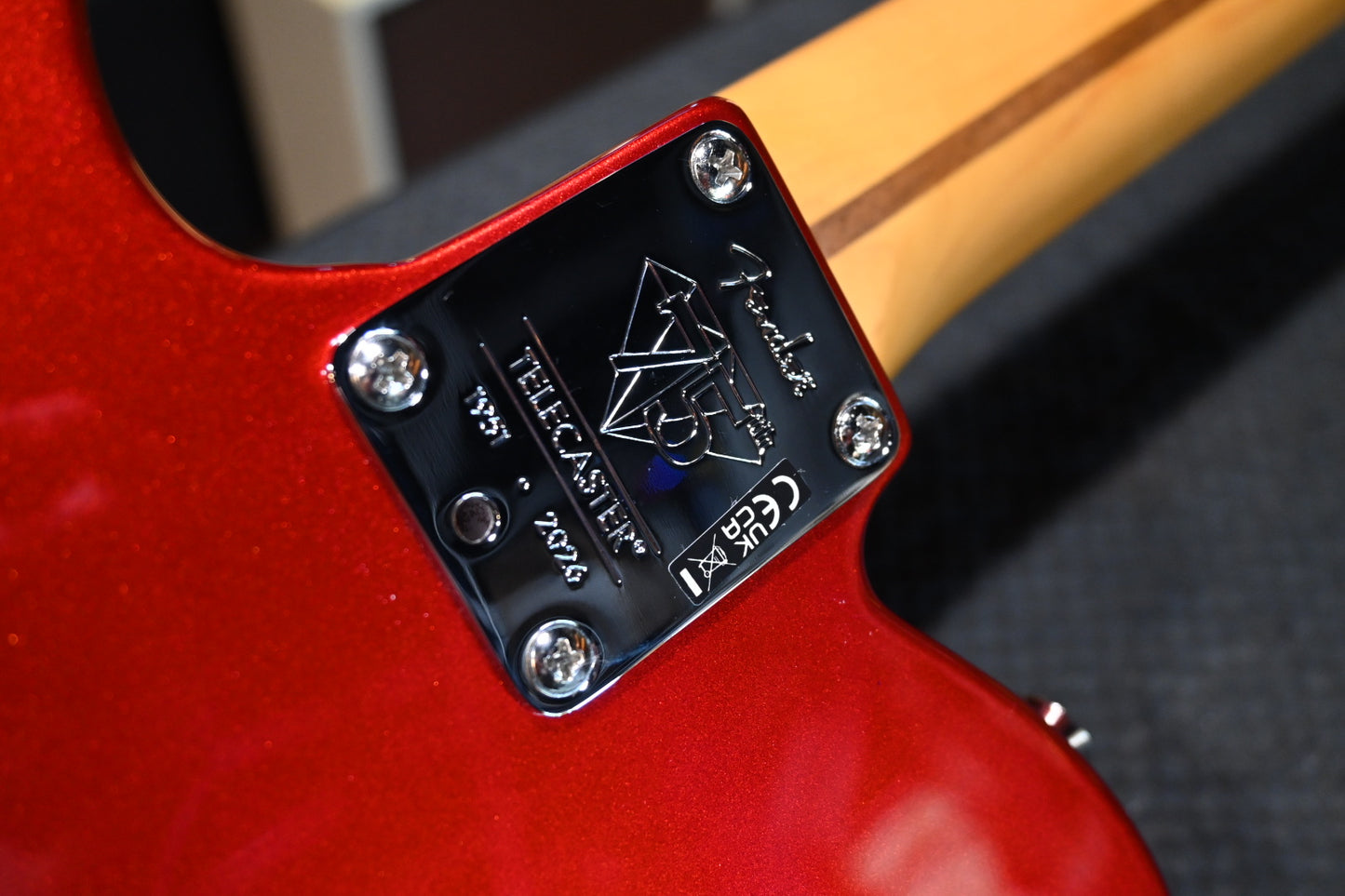 Fender 75th Anniversary American Professional Classic Cabronita Telecaster - Candy Apple Red Guitar #3838 - Danville Music