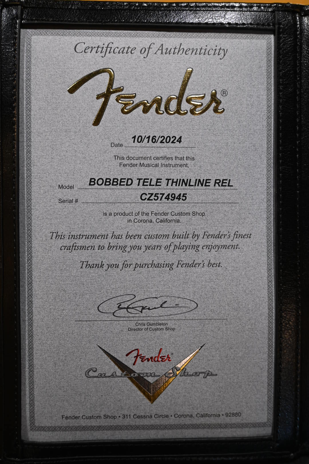 Fender Custom Shop Limited Edition “Bobbed” Telecaster Thinline Relic 2024 - Butterscotch Blonde Guitar #4945 - Danville Music