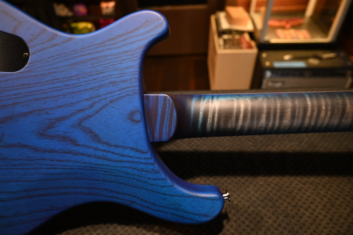 PRS Wood Library Holcomb 10-Top - Charcoal Blue Wrap Burst Satin Guitar #0435