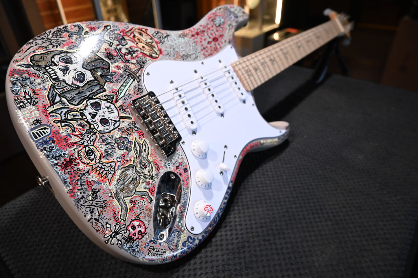 PRS Silver Sky Danville Music x Rosati “Skull Menagerie” 2026 - Moc Sand Satin Guitar #4866