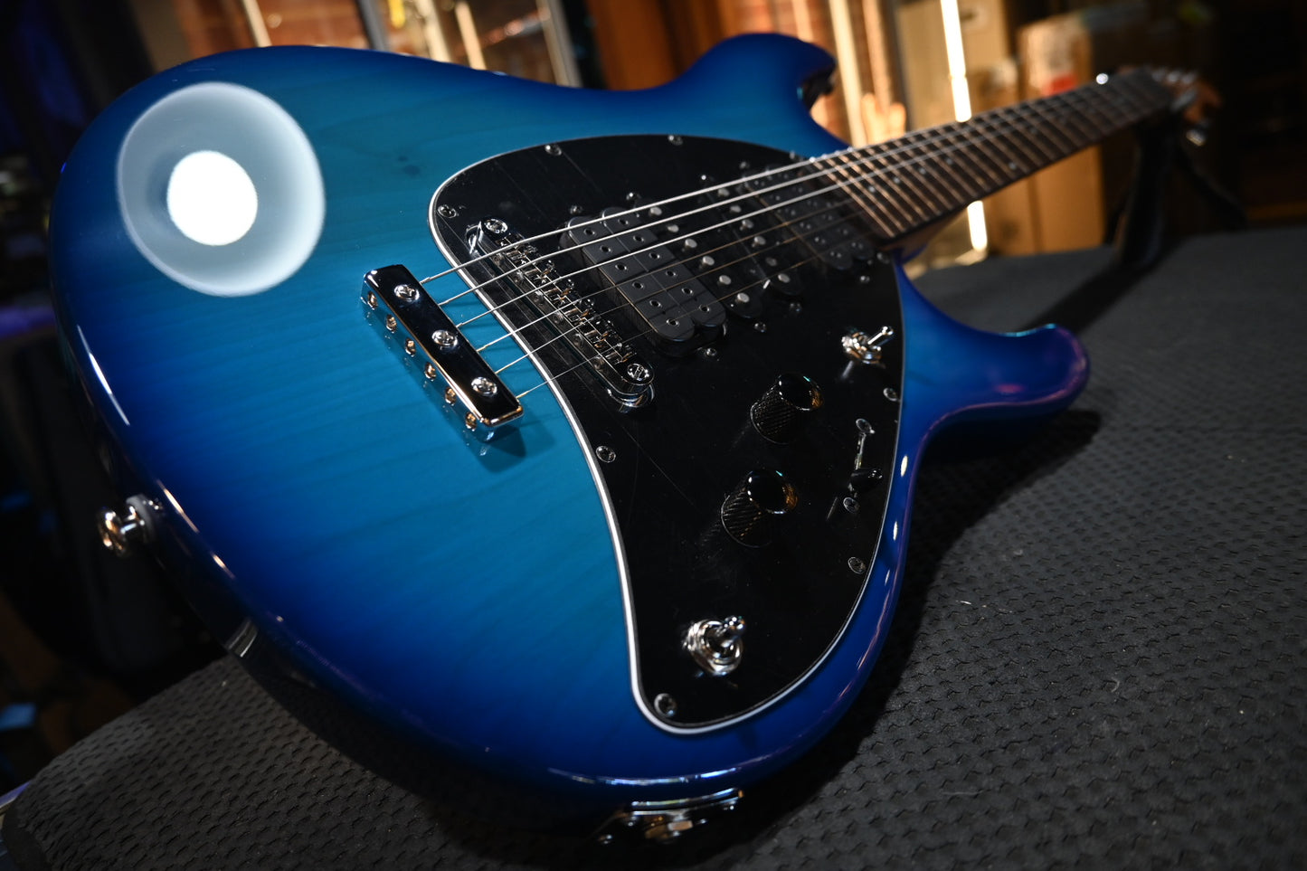 Music Man Steve Morse Signature - Morse Blue Burst Guitar #6515