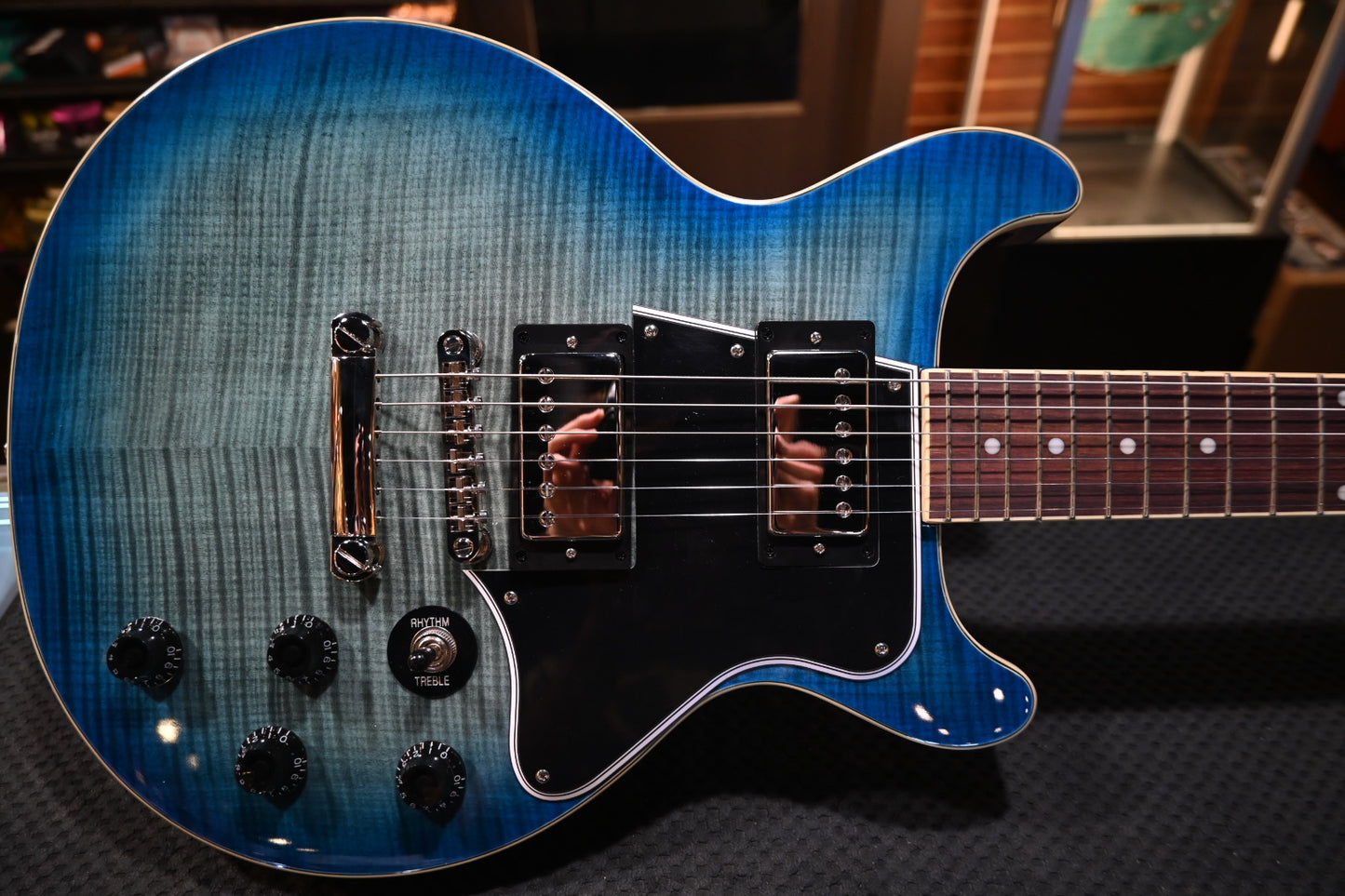 Epiphone Les Paul Special Double Cut Figured - Ocean Water Guitar #5245 - Danville Music