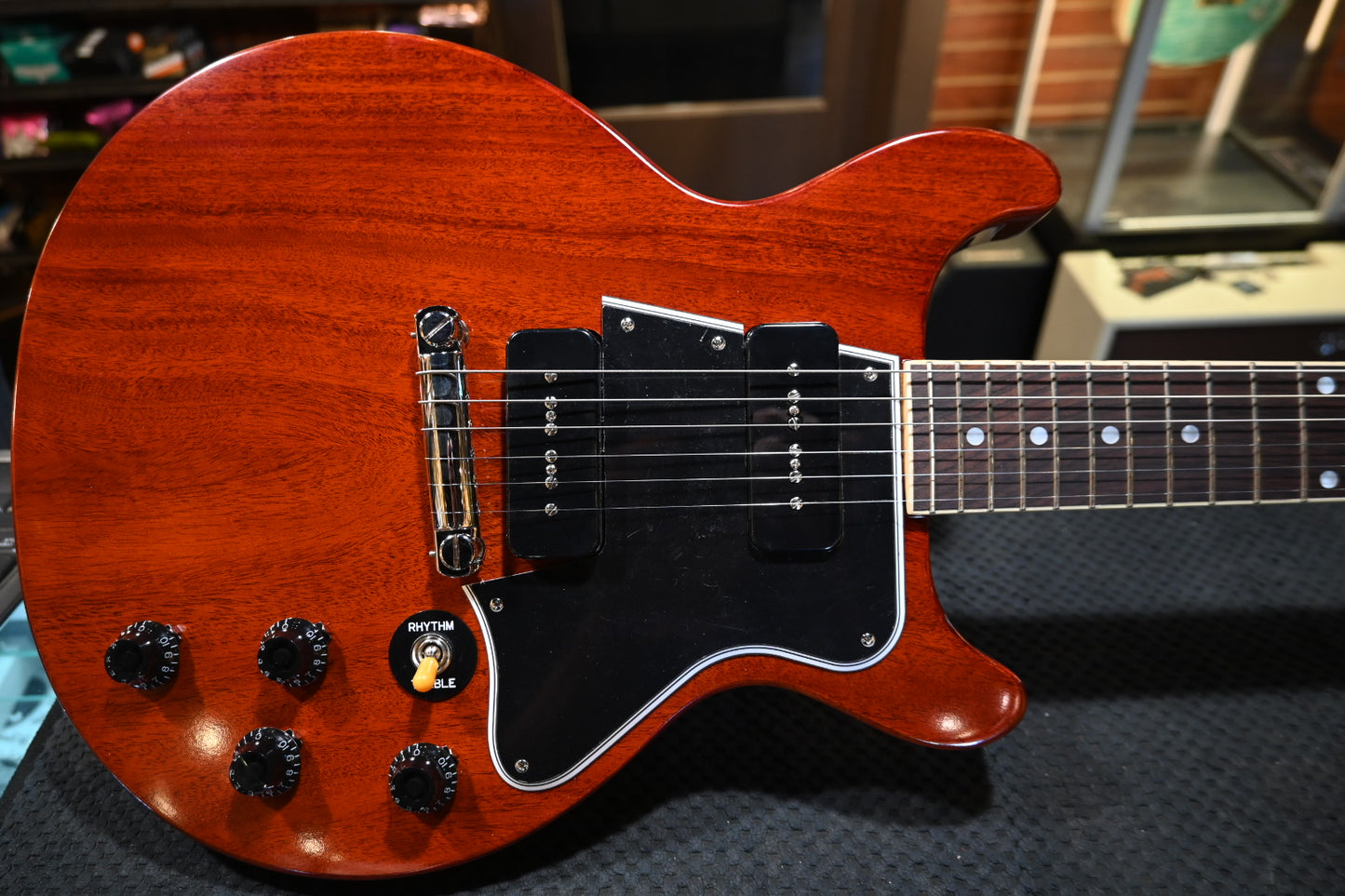 Epiphone 1960 Les Paul Special Double Cut - Cherry Red Guitar #0958 - Danville Music