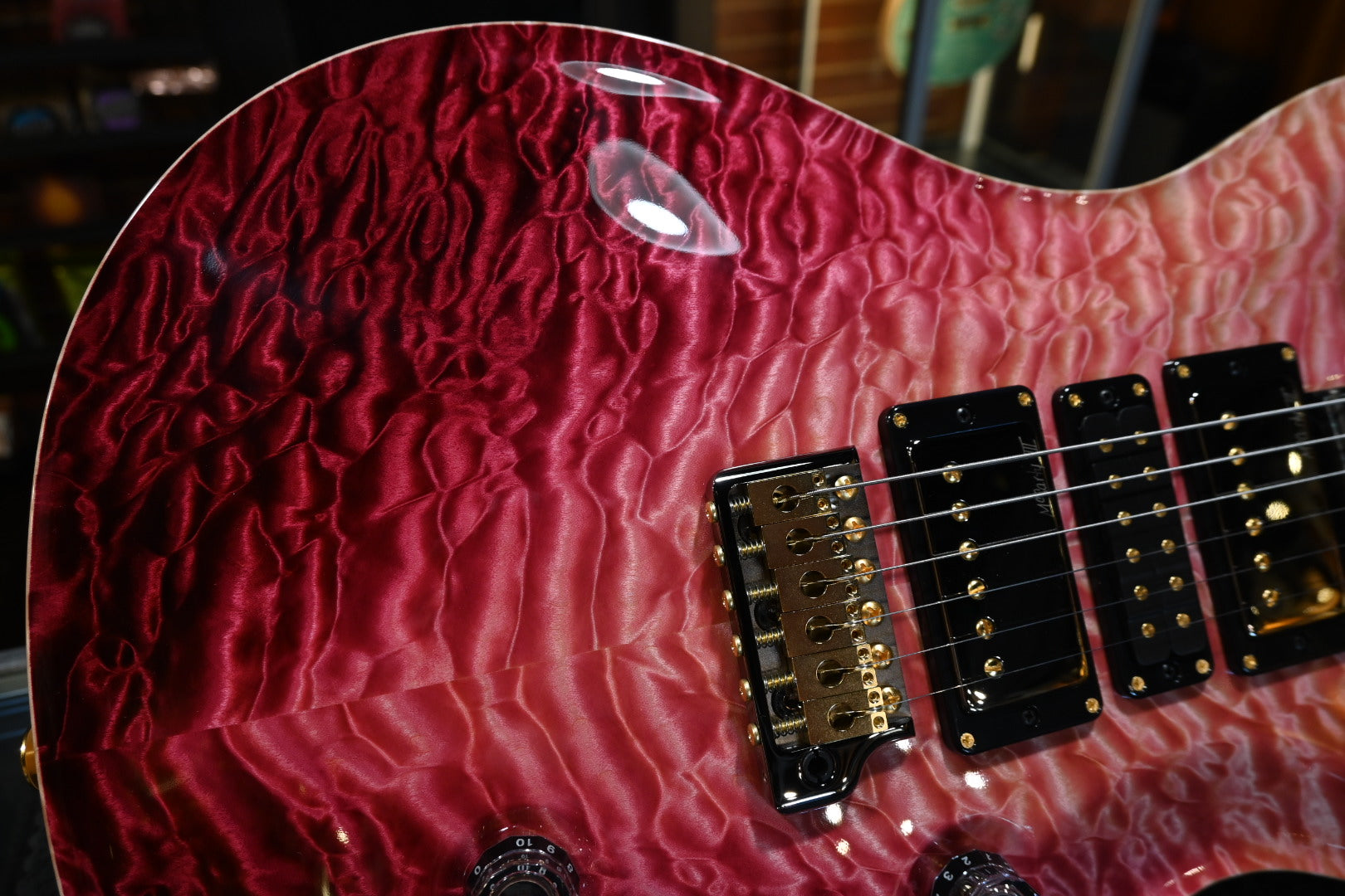 PRS Private Stock Custom 24 - Raspberry Reverse Dragon’s Breath Guitar #12249 - Danville Music