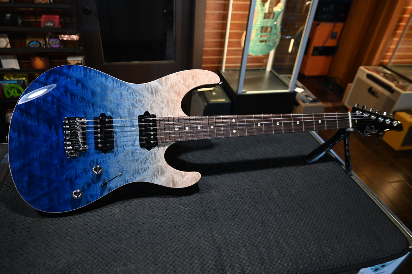 Suhr Modern Set Neck LE - Blue Fade Guitar #4888 USED - Danville Music