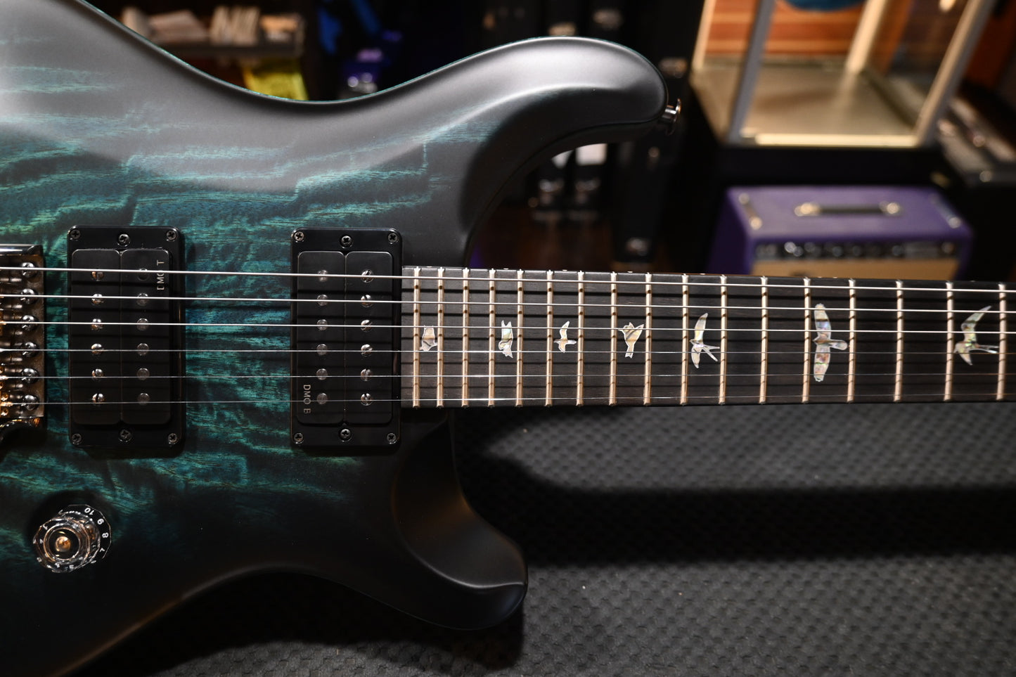 PRS 40th Anniversary Custom 24 Satin Limited Edition - Cobalt Smokeburst Guitar #8679 - Danville Music