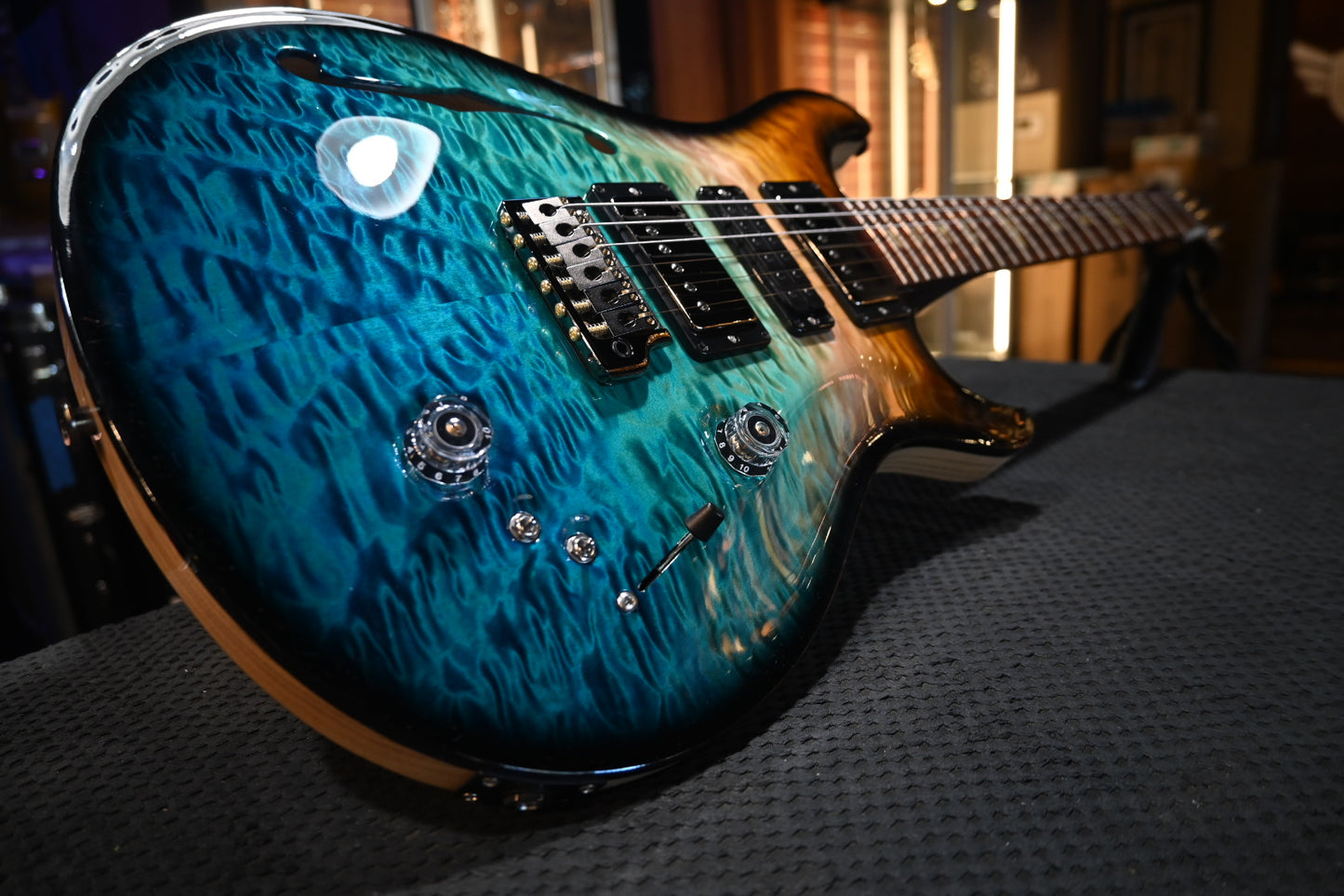 PRS Wood Library Special Semi-Hollow Danville Music 35th Anniversary Artist Top - Beach Fade Smokeburst Guitar #5860 - Danville Music