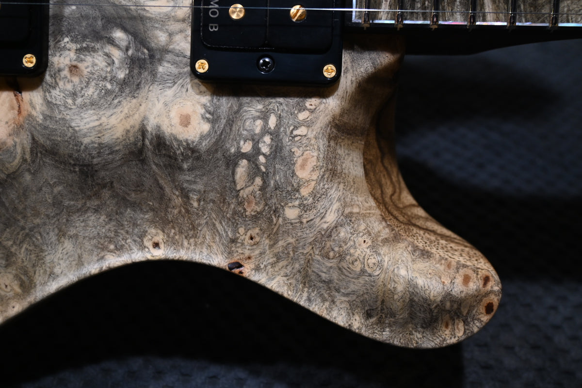 PRS Private Stock Custom 24 Gothic Buckeye Burl - Natural Satin Guitar #12250
