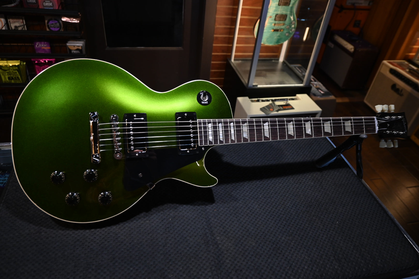 Gibson Custom Shop 1957 Les Paul Standard Reissue - Sweet Green Shift Top Guitar #6022 - Danville Music